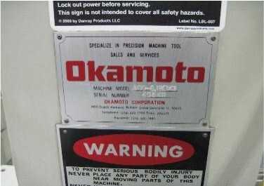 Okamoto Grinder 6-8 - GRINDING MACHINES