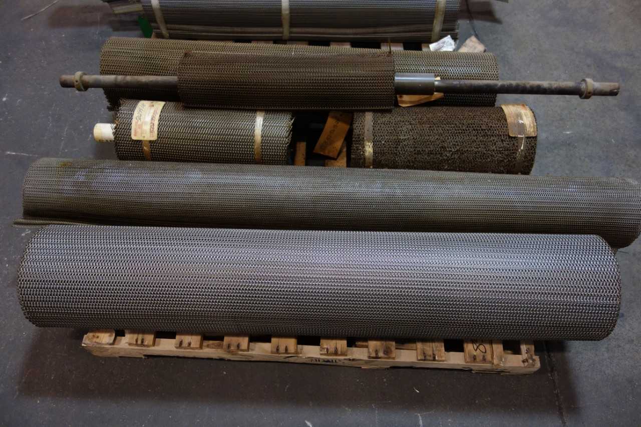 2 PALLETS OF ASSORTED CONVEYOR WIRE BELTS- MARYLAND WIRE BELTS - CONVEYORS