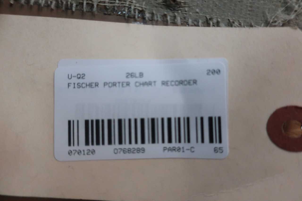 FISCHER PORTER 51-1340FCBD81BBE11 CHART RECORDER - AUTOMATION & CONTROLS