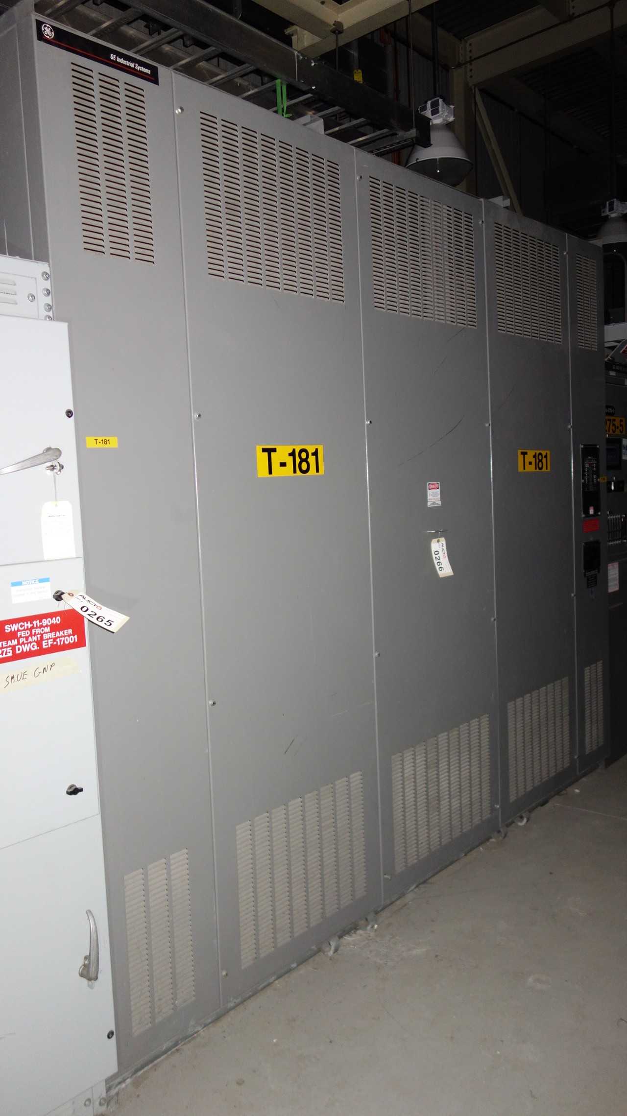 GE  2500 KVA DRY TRANSFORMER - CONTROL TRANSFORMERS