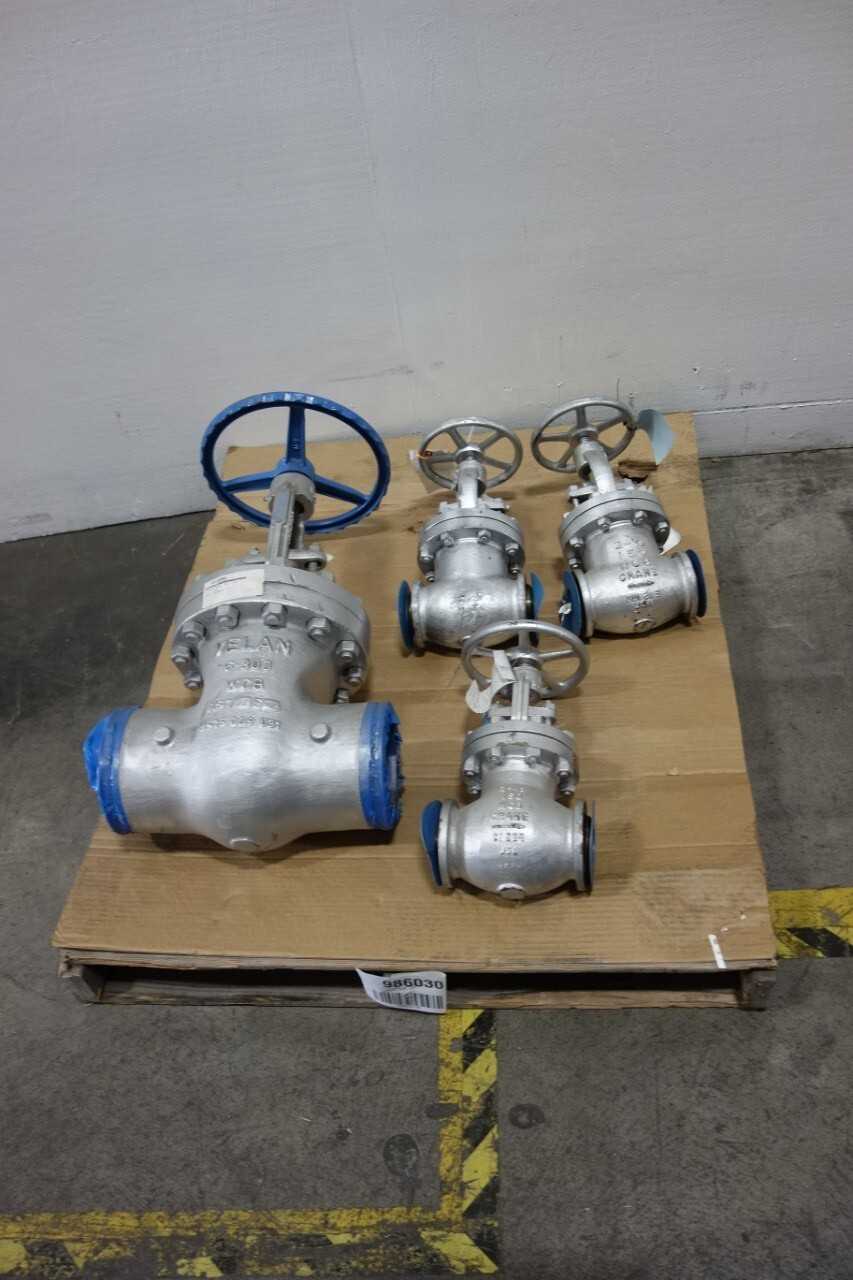 LOT OF ASSORTED WEDGE GATE VALVES - VALVES