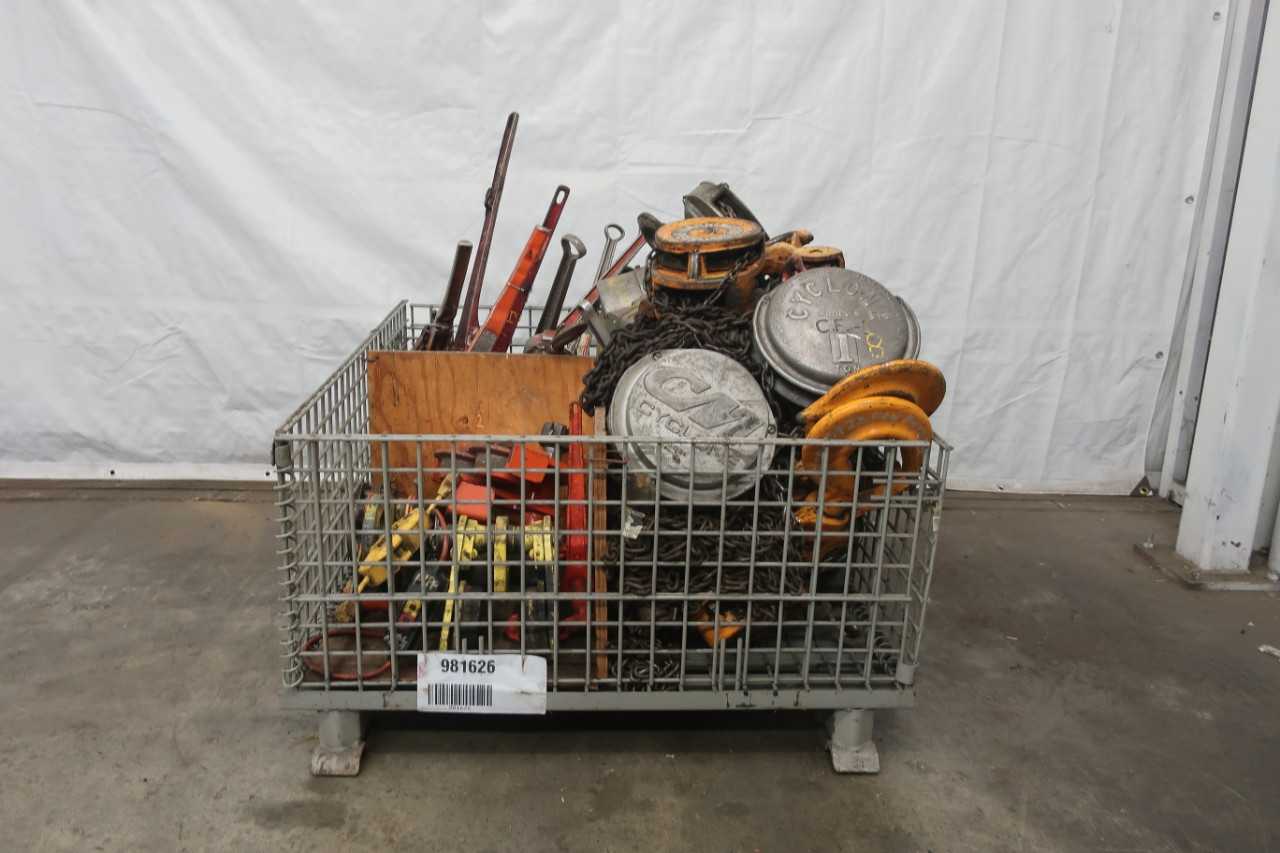 1 PALLET OF ASSORTED HOISTS - LIFTING EQUIPMENT