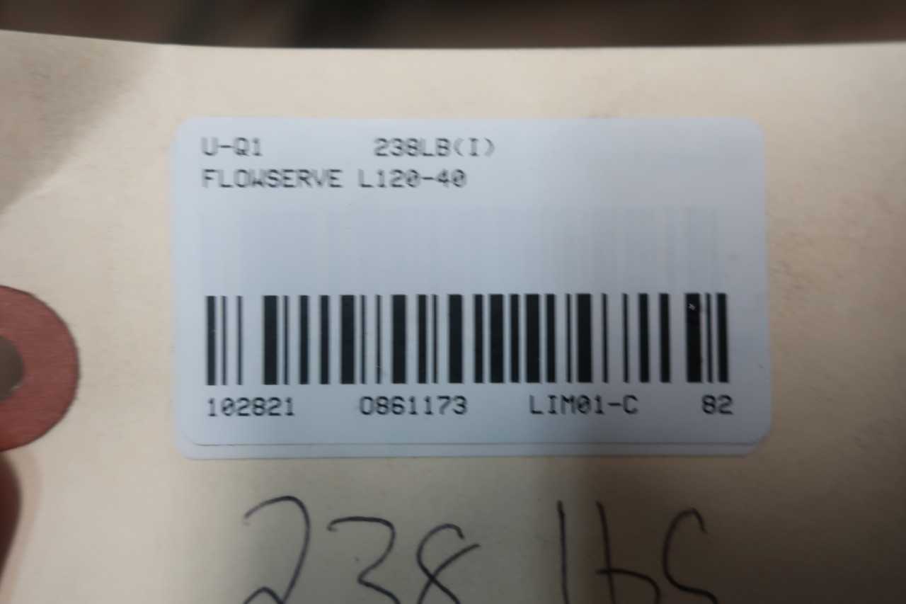 FLOWSERVE L120-40 LIMITORQUE VALVE ACTUATOR - VALVES