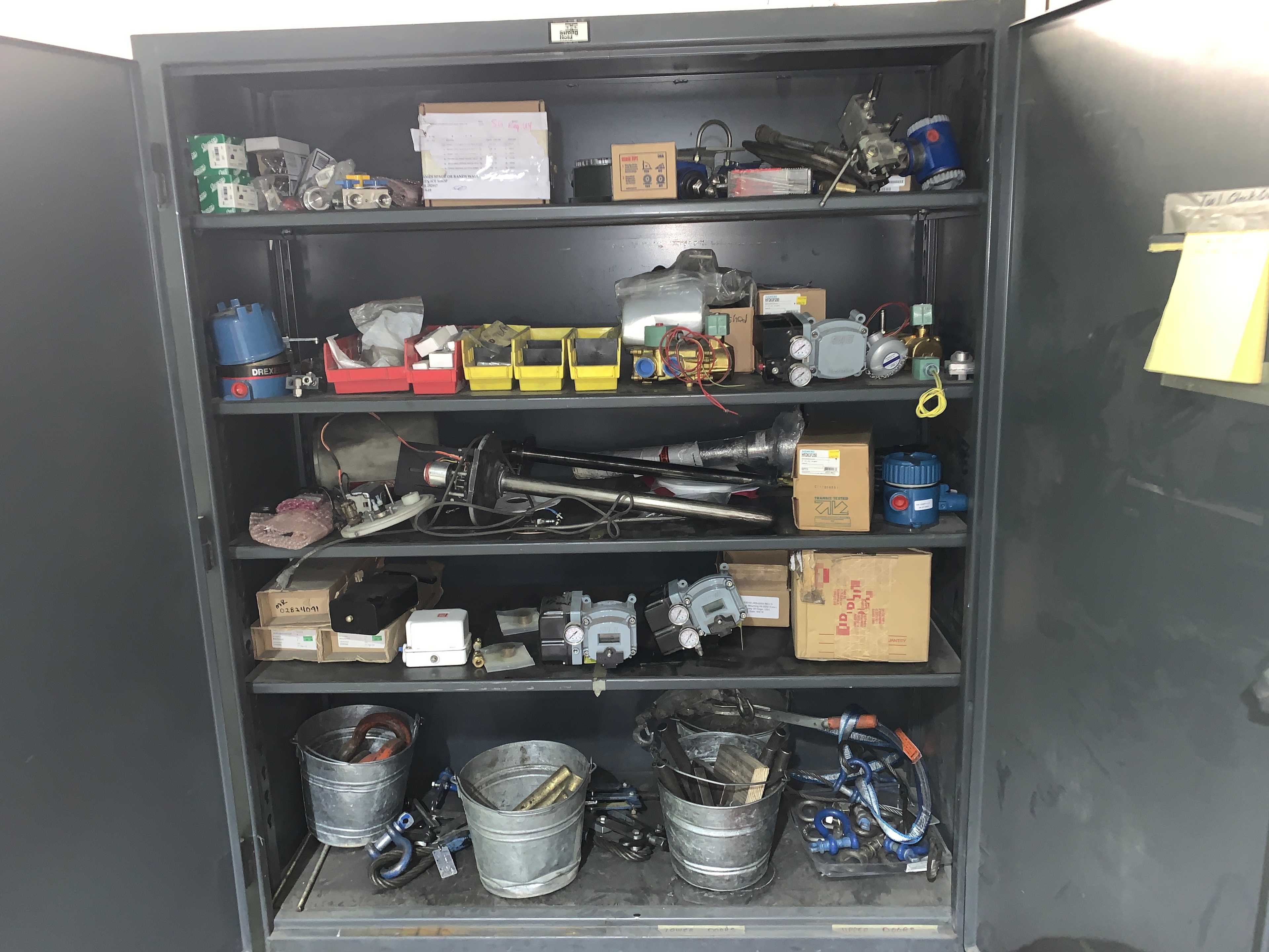 CABINET AND CONTENTS - INDUSTRIAL PARTS