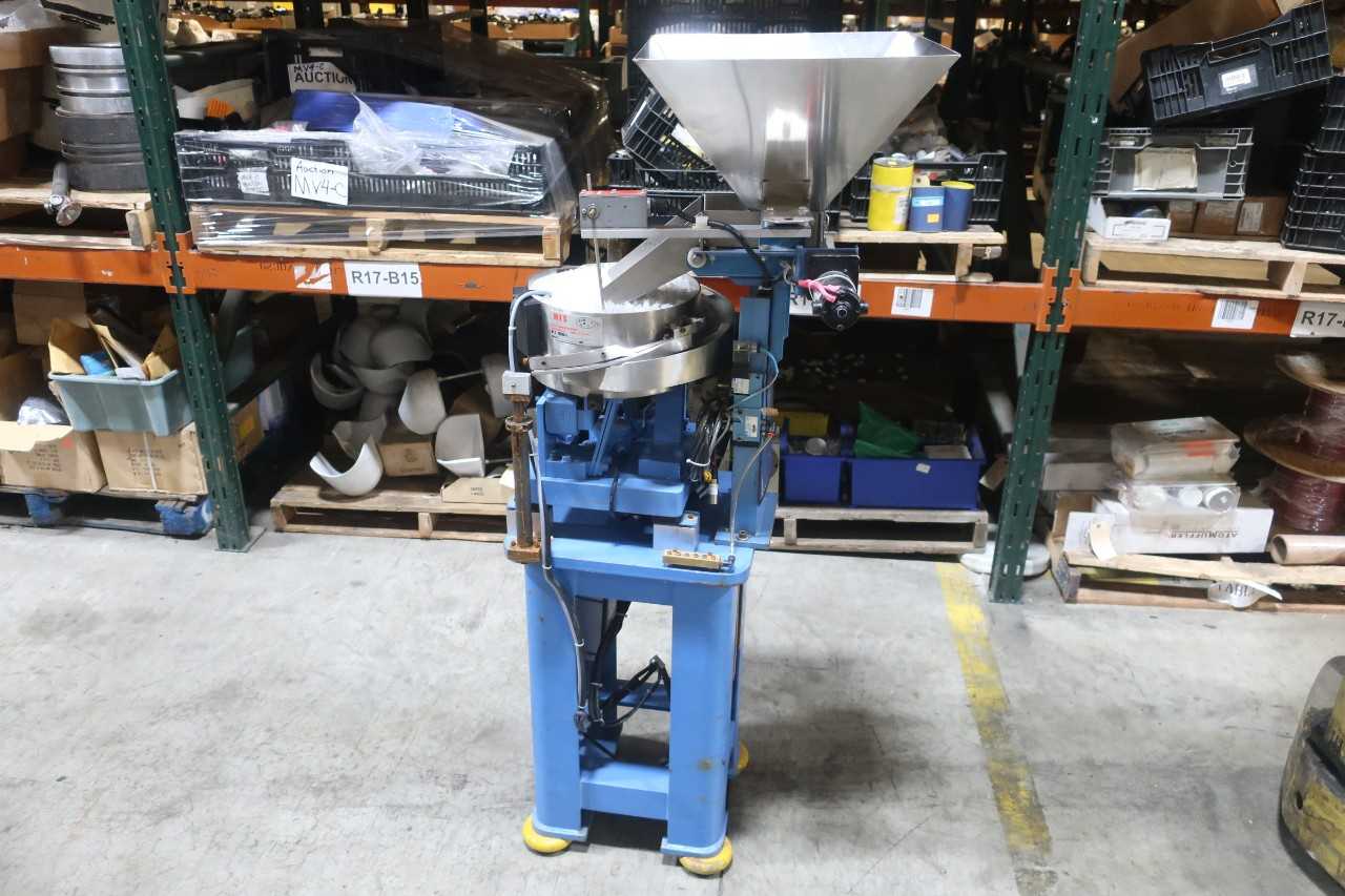 MFS MILLERS FEEDING SOLUTIONS STAINLESS VIBRATION BOWL FEEDER W/ HOPPMANN LB1 CRS HOPPER - PROCESS EQUIPMENT