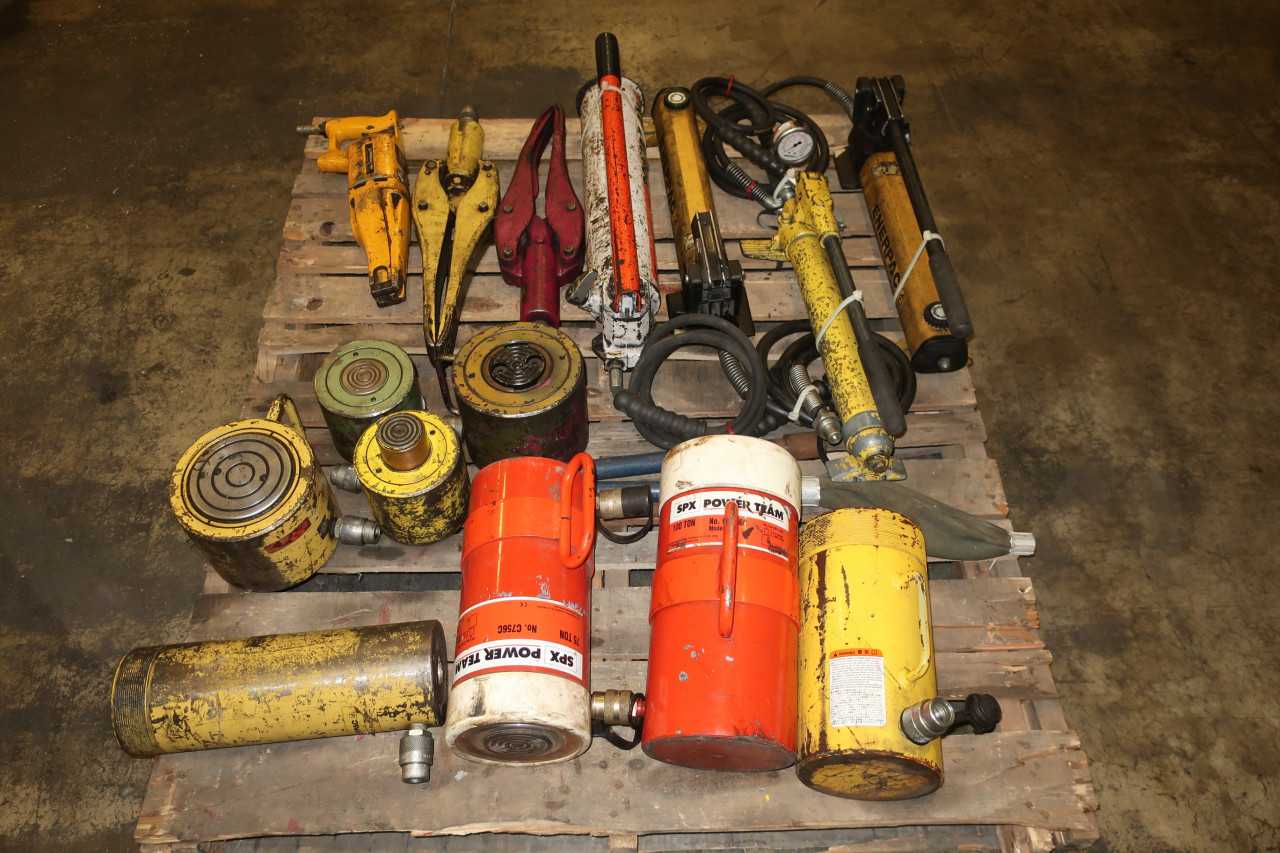 1 PALLET OF ASSORTED HYDRAULIC CYLINDERS SPX ENERPAC INGERSOL-RAND - HYDRAULIC PARTS