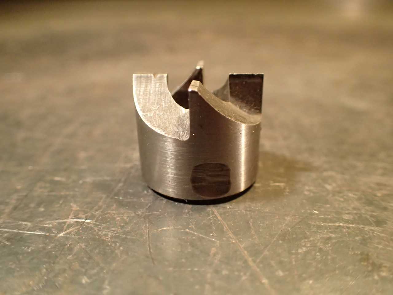7/8" Reverse Counterbore Back Spotfacer 13/32" Round Pilot Hole Taper Drive Hole - HOLEMAKING TOOLS