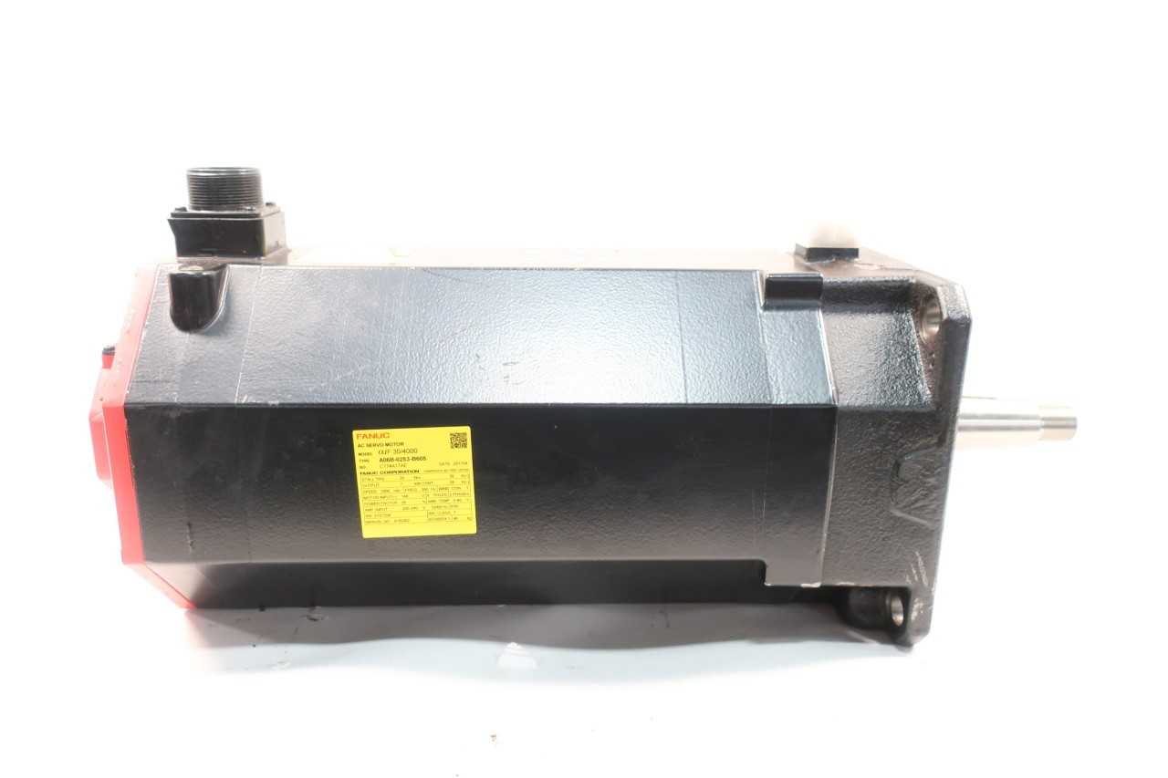FANUC A06B-0253-B605 AIF 30/4000 3PH 7KW 3000RPM 30NM 200-240V-AC SERVO MOTOR - SERVO FANUC A06B-0253-B605 AIF 30/4000 3PH 7KW 3000RPM 30NM 200-240V-AC SERVO MOTOR - SERVO