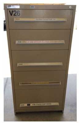 Lot of (2) Vidmar Cabinets - TOOL STORAGE