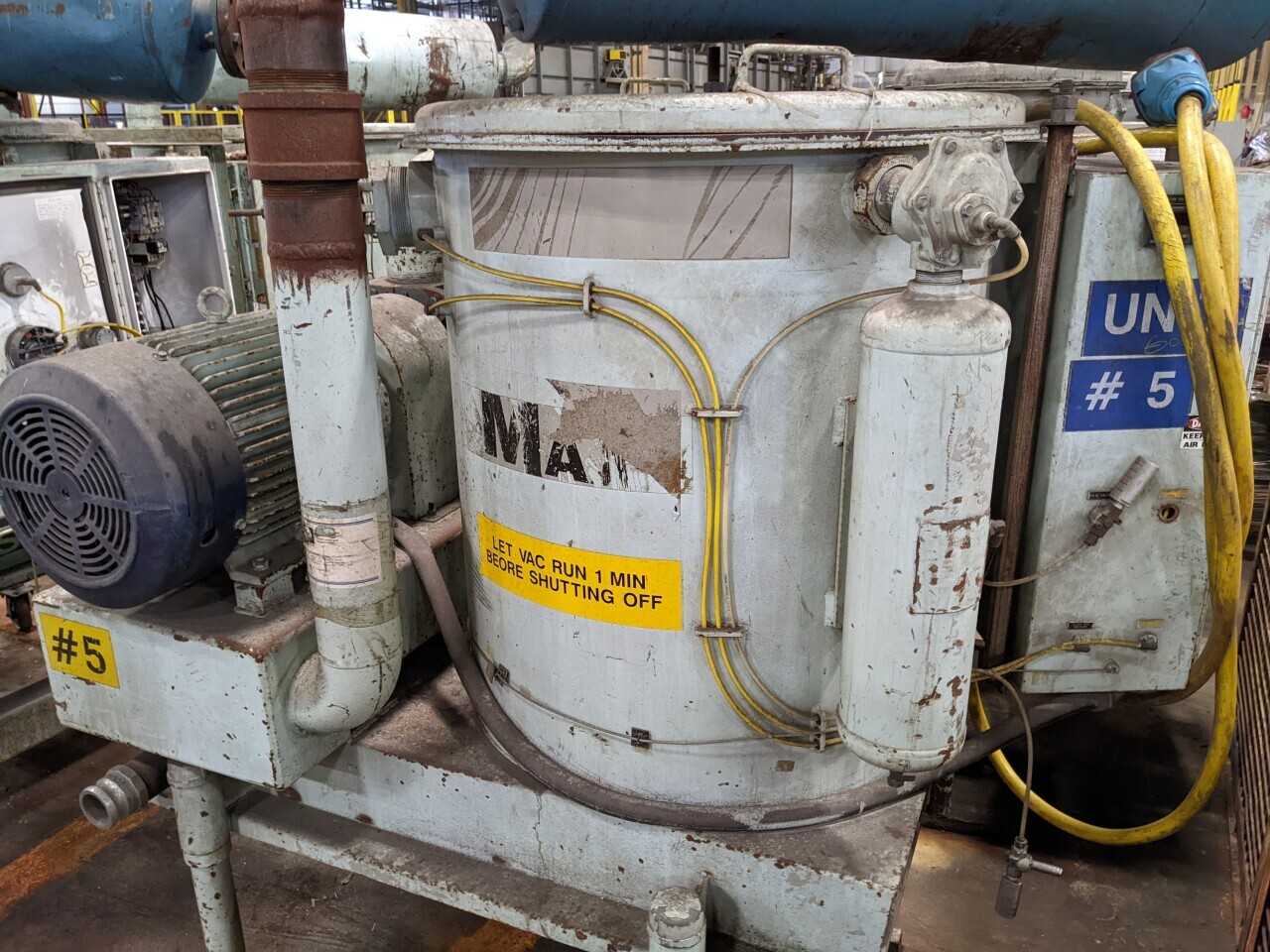 DEMARCO MAX VAC PORTABLE INDUSTRIAL VACUUM BLOWER SYSTEM (MISSING HOPPER) - VACUUM PUMP