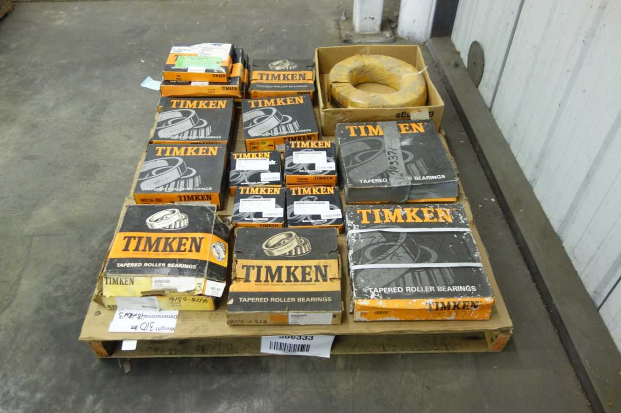 PALLET OF TIMKEN ROLLER BEARINGS - BEARINGS