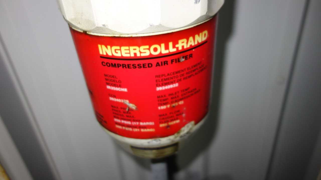 INGERSOLL RAND IR250CH2 COMPRESSED AIR FILTER - PROCESS EQUIPMENT