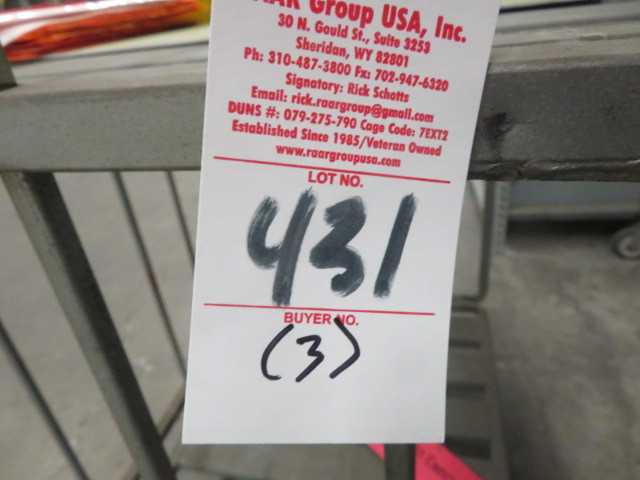 Metal Rack on wheels (3) Lot - MISCELLANEOUS