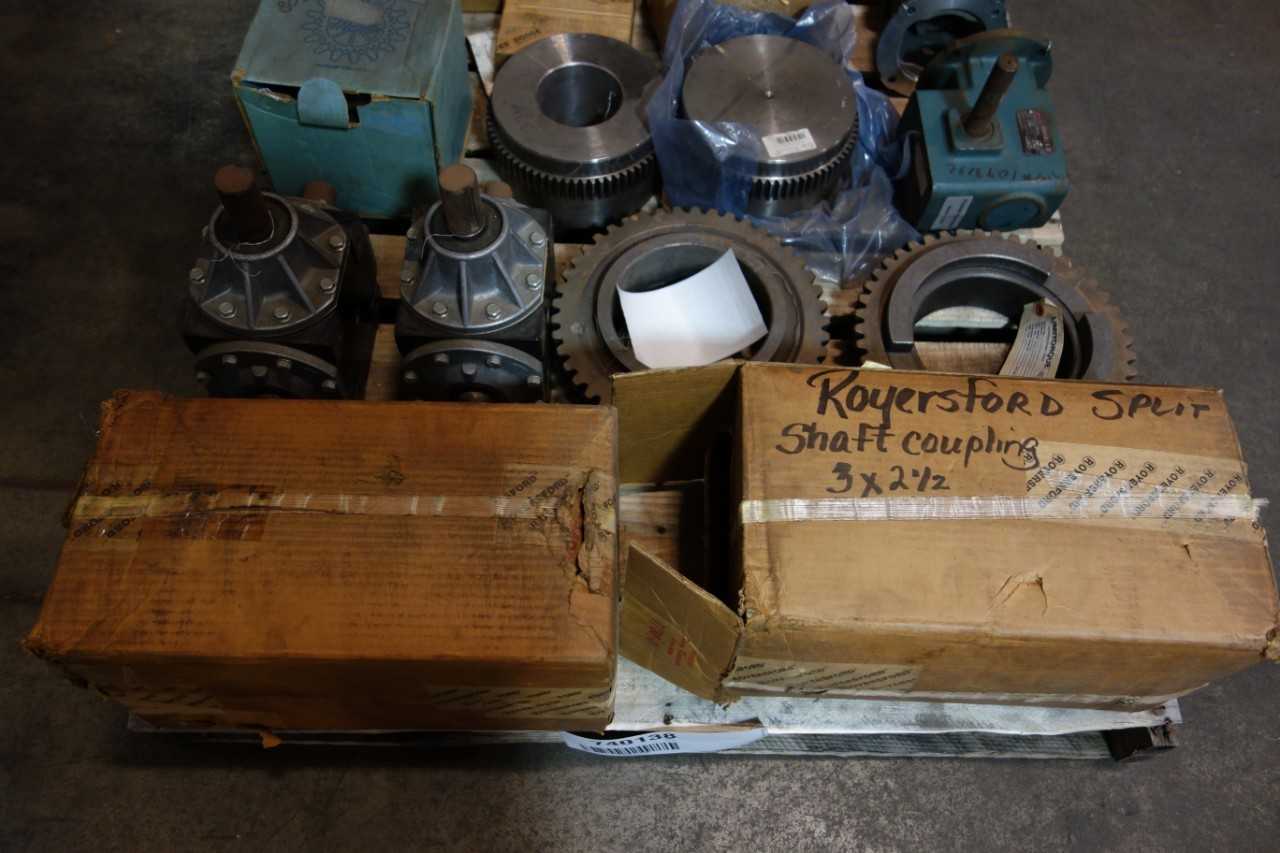 1 PALLET OF ASSORTED GEAR REDUCERS, POWER TRANS REPLACEMENT PART- DODGE, LIMITORQUE - GEAR REDUCERS