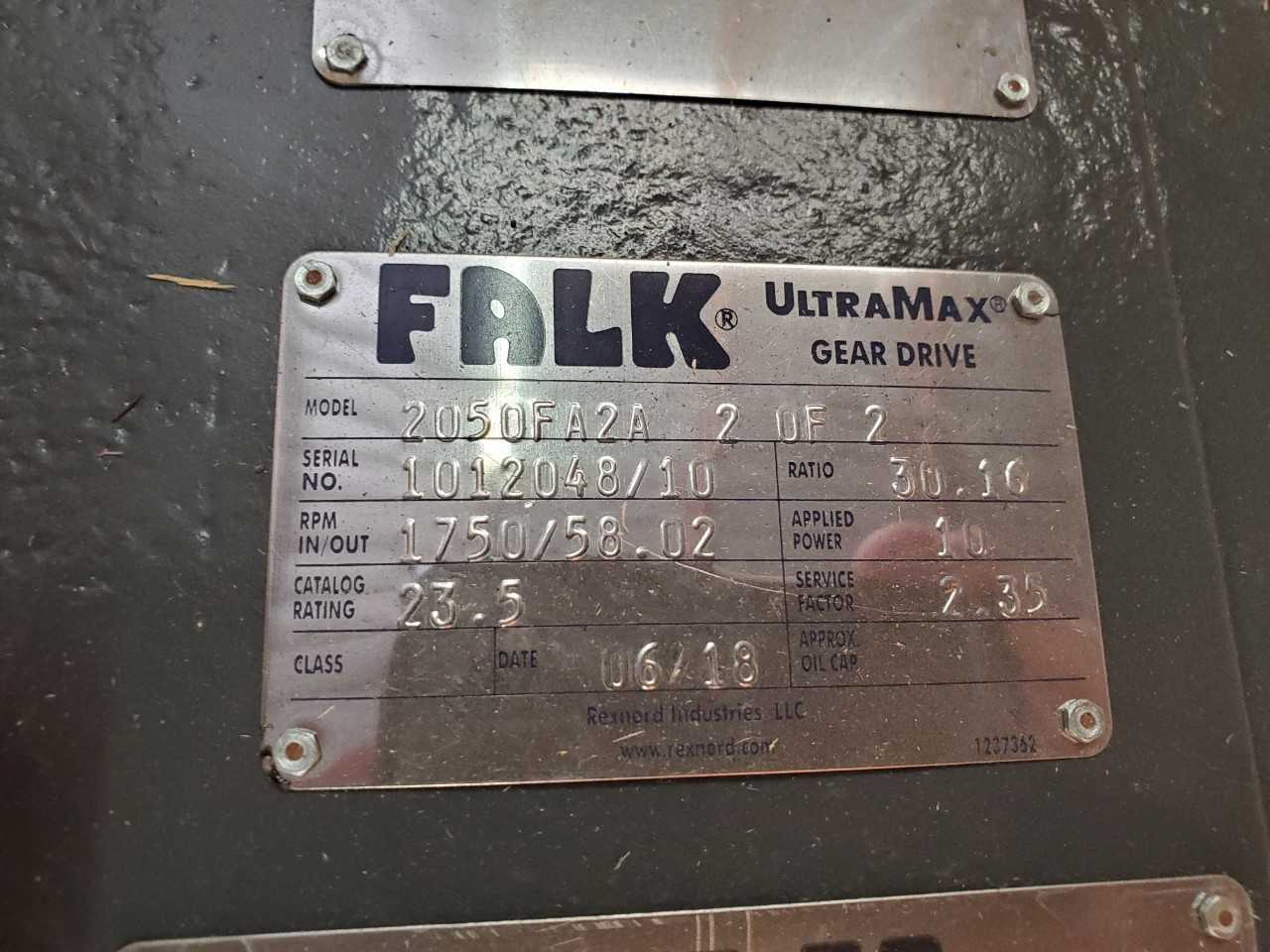 FALK 2050FA2A INLINE GEAR MOTOR 10HP 230/460V-AC - ELECTRIC MOTORS