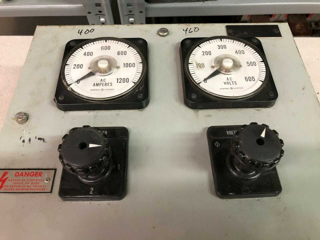 USED GE 8000 480 VAC 12" MCC METERING BUCKET 595X0227L04 DAL - ELECTRICAL COMPONENTS