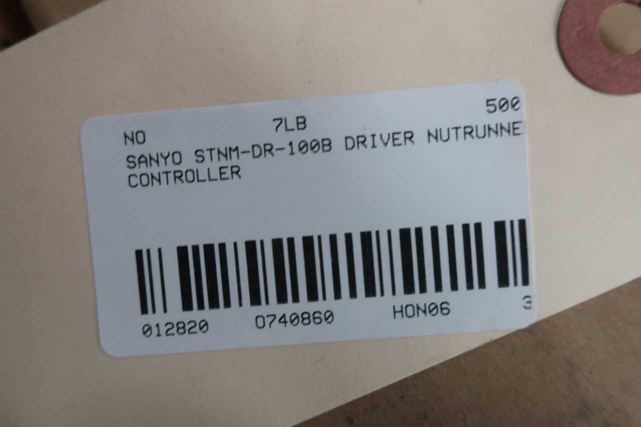 SANYO STNM-DR-100B NUTRUNNER DRIVE - ELECTRICAL COMPONENTS
