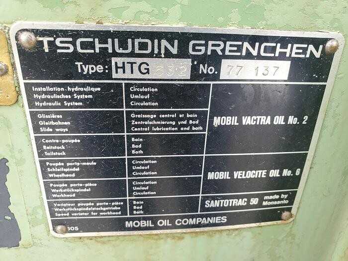 Tschudin Grinder HSG632 - GRINDING MACHINES