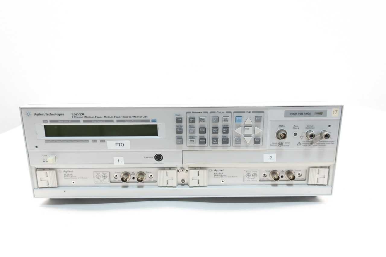 AGILENT TECHNOLOGIES E5272A 2-CHANNEL SOURCE/MONITOR UNIT - LAB & SCIENTIFIC