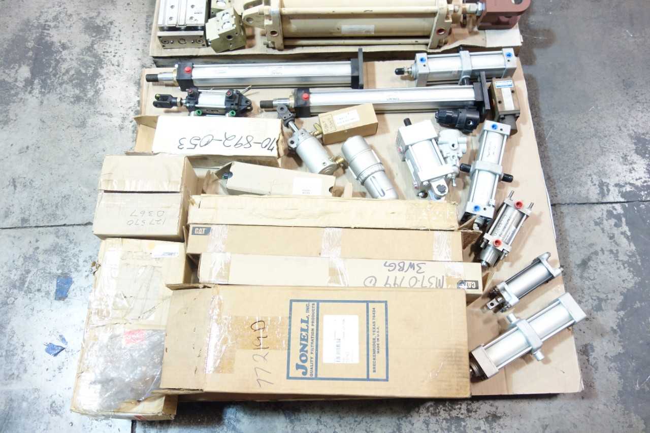 2 PALLETS OF ASSORTED PNEUMATIC CYLINDERS, PARTS, ACCESSORIES - PNEUMATIC CYLINDERS & ACTUATORS