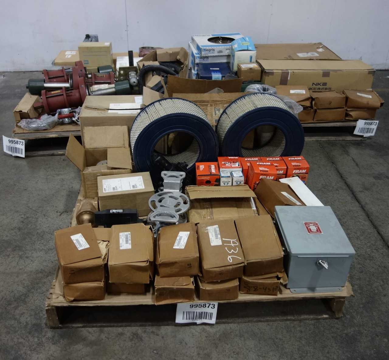 3 PALLETS OF ASSORTED MRO - INDUSTRIAL PARTS