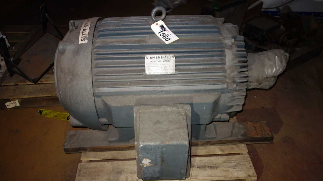LOT OF 2 MOTORS, ALLIS CHALMERS 200HP 2300V, GE 75HP - ELECTRIC MOTORS