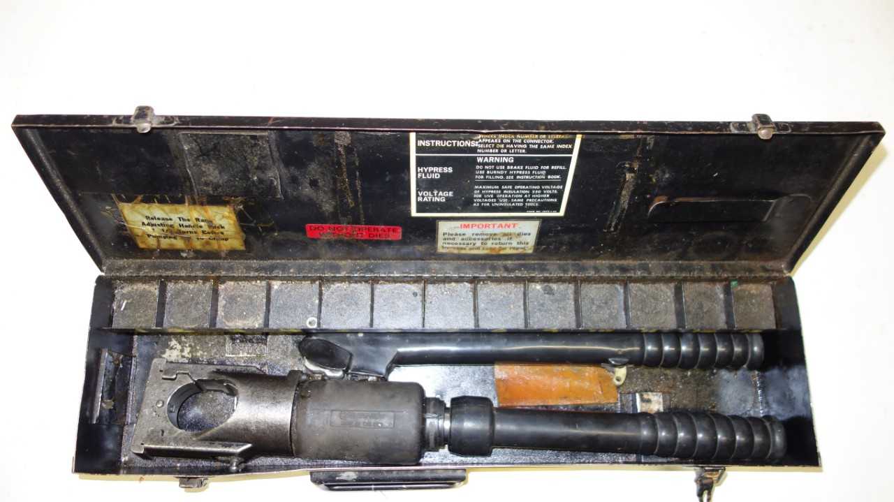 BURNDY Y39 HYDRAULIC CRIMPING TOOL - ELECTRIC POWER TOOLS