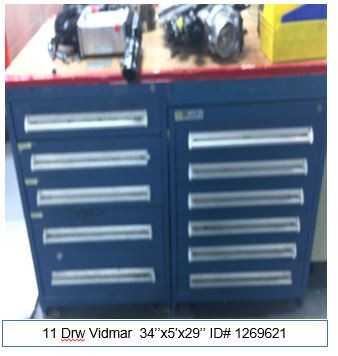 11 Drawer Vidmar Cabinet (only) - TOOL STORAGE