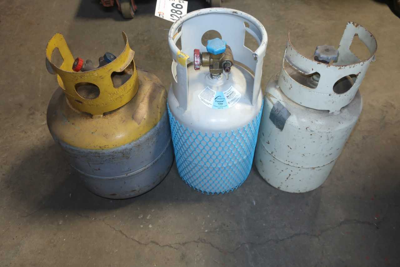 LOT OF 3 134A REFRIGERANT TANKS - INDUSTRIAL PARTS