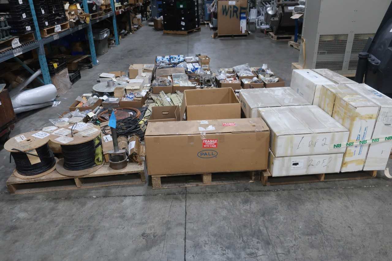 10 PALLETS OF ASSORTED PROCESS EQUIPMENT SPARES MRO - PROCESS EQUIPMENT
