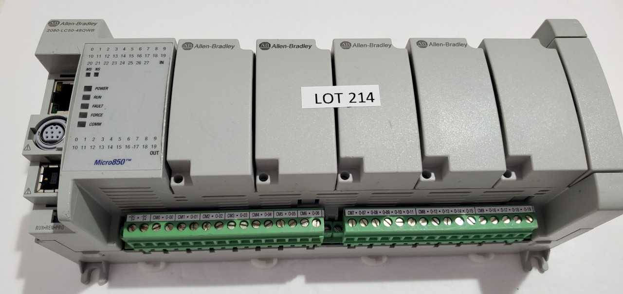 Allen Bradley Micro 850 2080-LC50-48QWB PLC - AUTOMATION & CONTROLS
