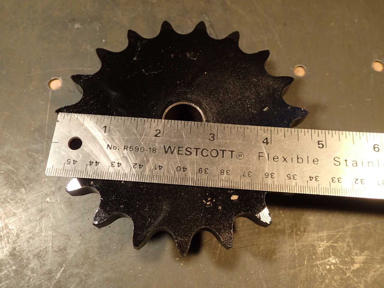 Martin 60B19 #60 Chain Sprocket: Steel, 19-Tooth, 3/4" Bore, NOS New Old Stock! - SPROCKET