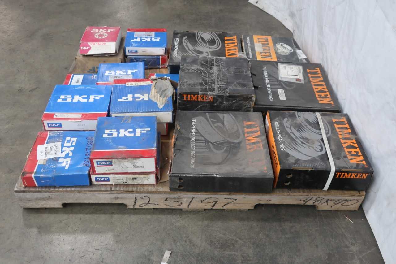 PALLET OF ASSORTED TIMKEN AND SKF ROLLER BEARINGS - BEARINGS