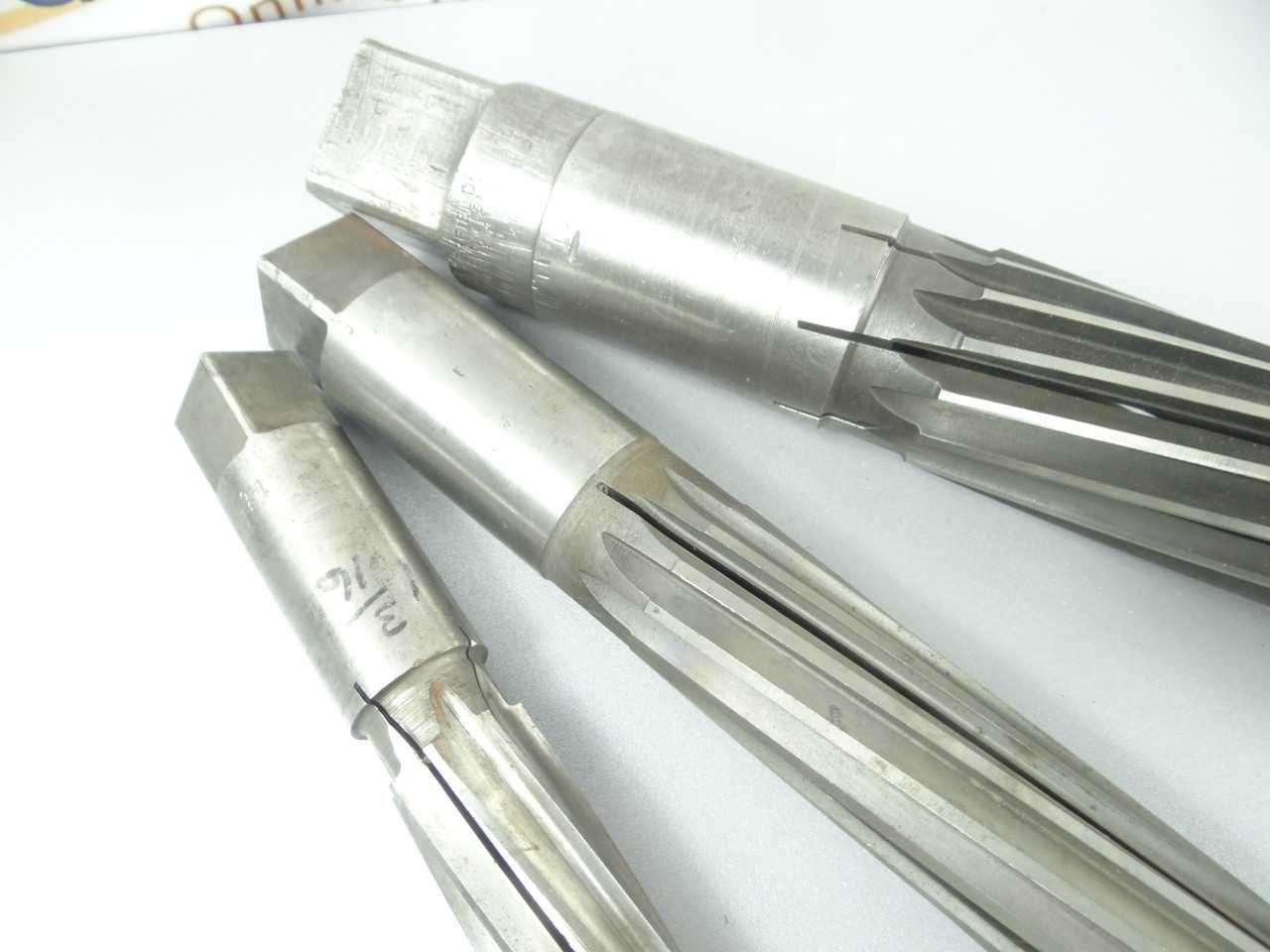 Lot of 3 HSS Hand Expansion Reamers - MACHINING ACCESSORIES & TOOLING
