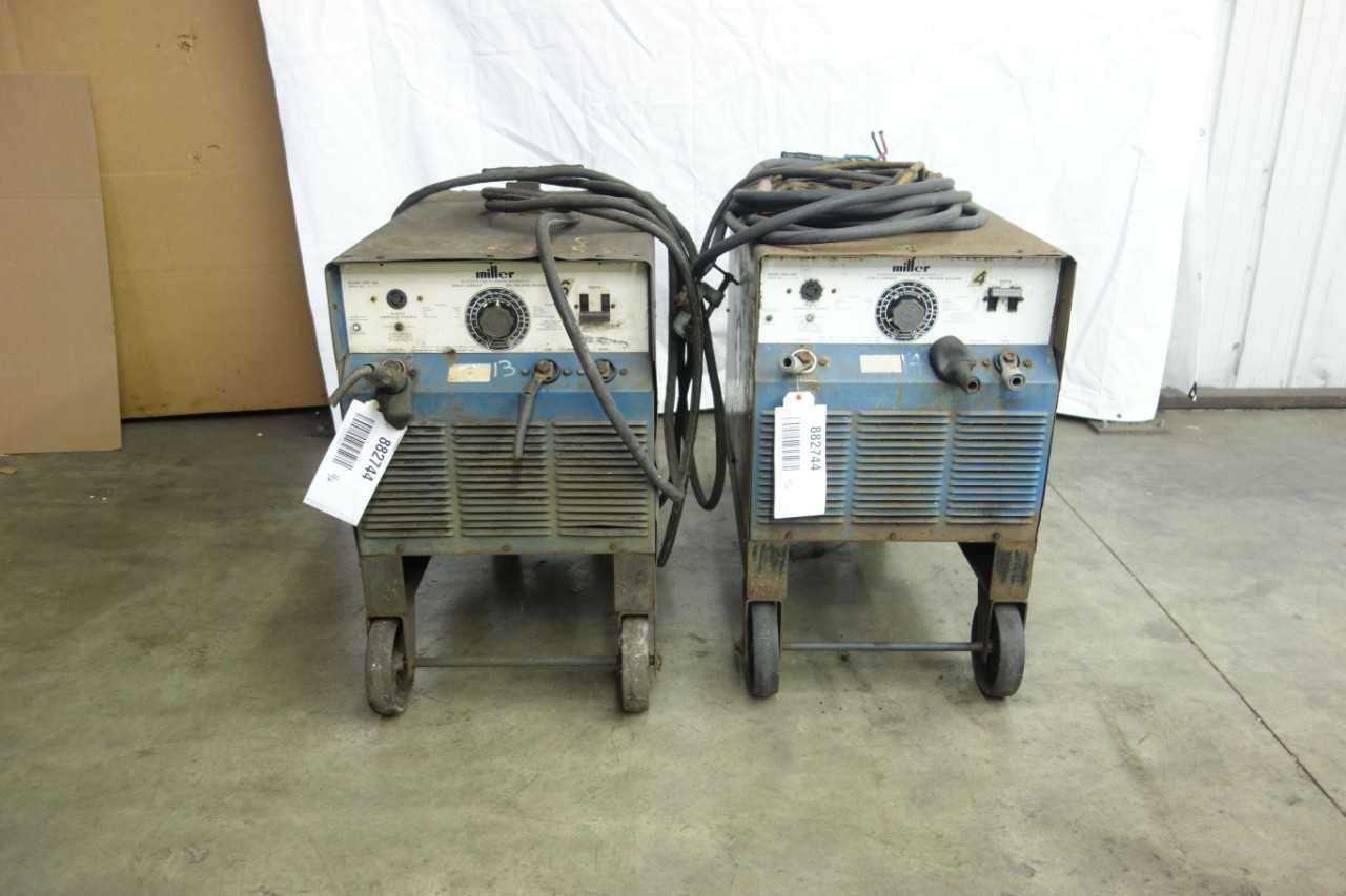 LOT OF 2 MILLER SRH-444 DC ARC WELDING MACHINES - WELDING EQUIPMENT