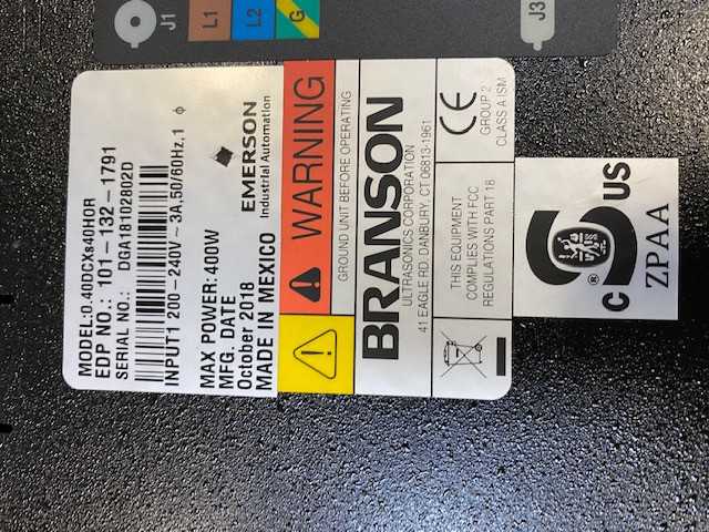Lot of 28 Branson Ultrasonic Power Supplies- 3 Models (10) S30:1.50; (9) S40:0.80; (9) S40:0.40 All Units Power Up - ELECTRICAL COMPONENTS