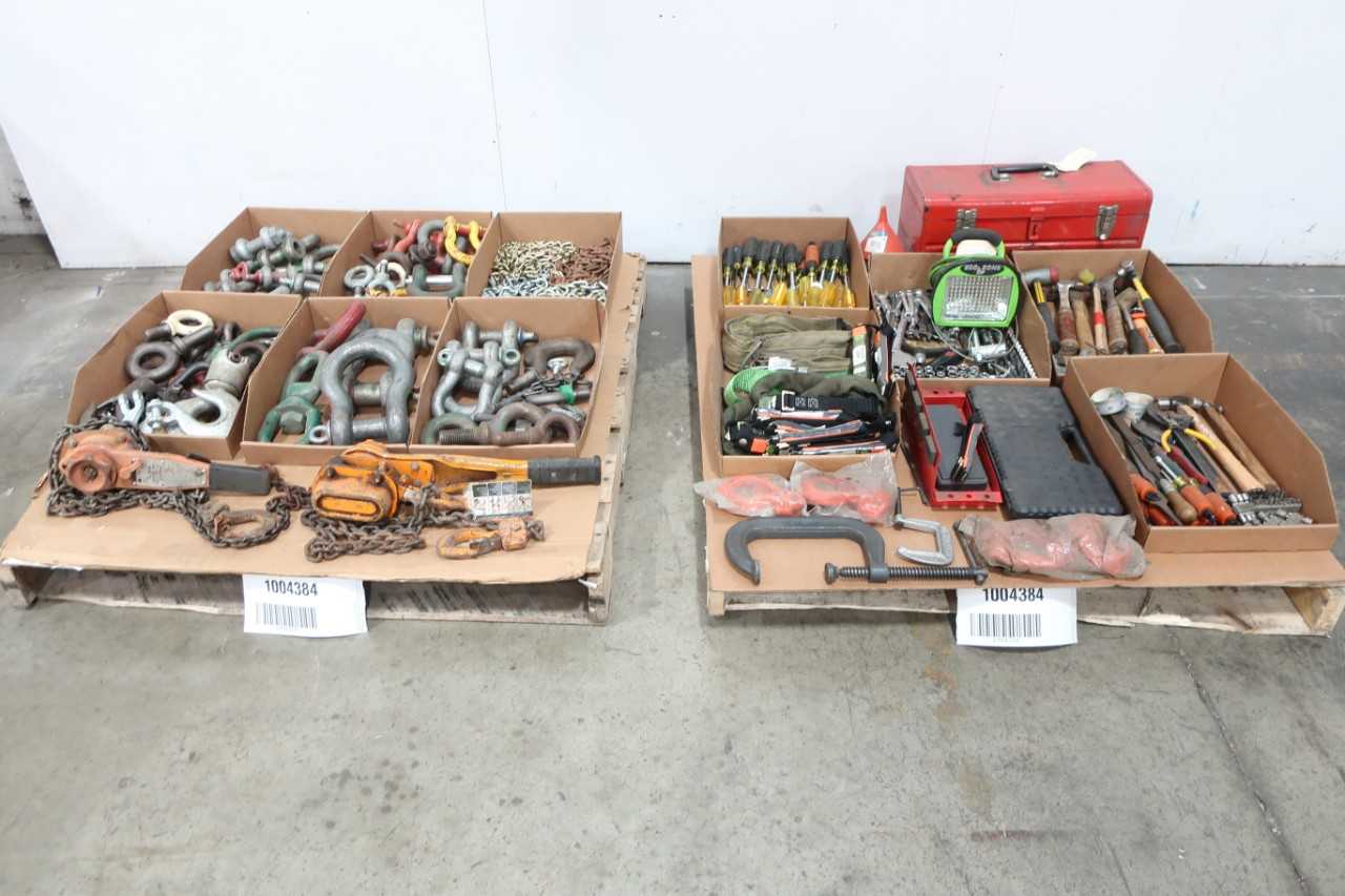 2 PALLETS OF ASSORTED TOOLS - HAND TOOLS
