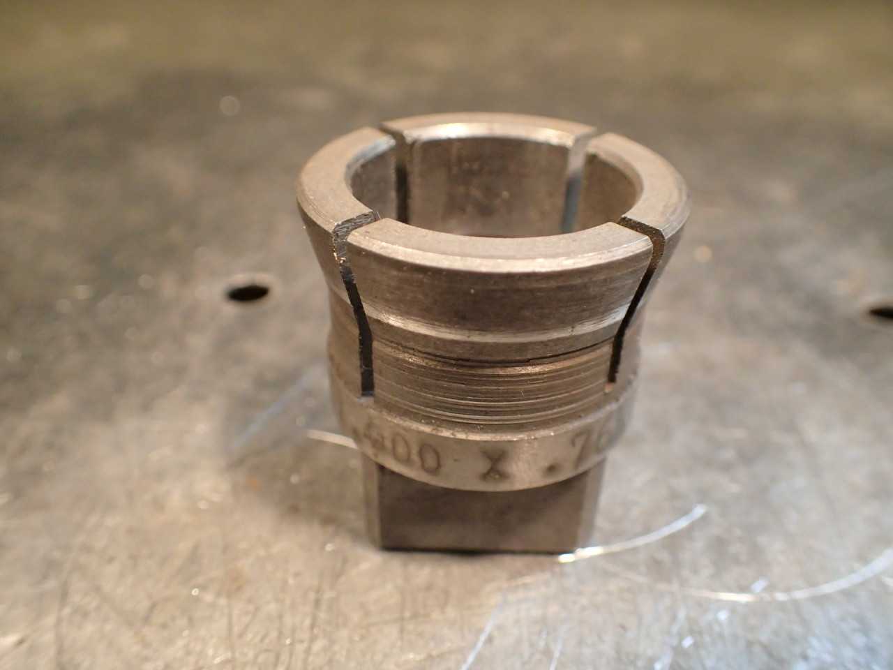 Ziegler 3LX-1000C Square Drive Tap Collet: 1" x .764" Square FL Tool LX3 - HOLEMAKING TOOLS