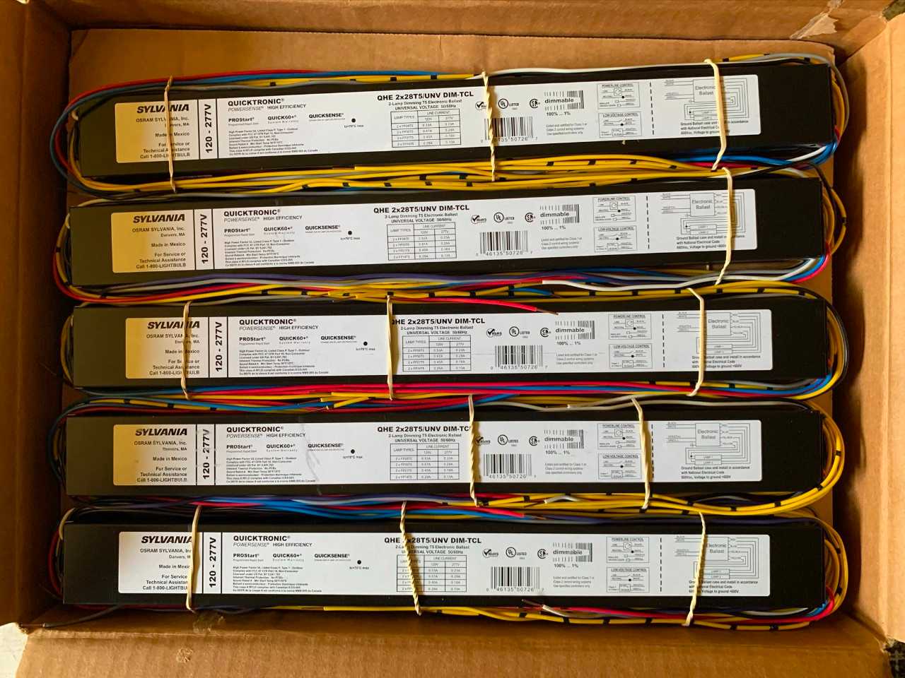 New - Lot of 70 - Quicktronic 50726-1 QHE-2X28T5-UNV DIM-TCL Fluorescent Ballast - LIGHTING