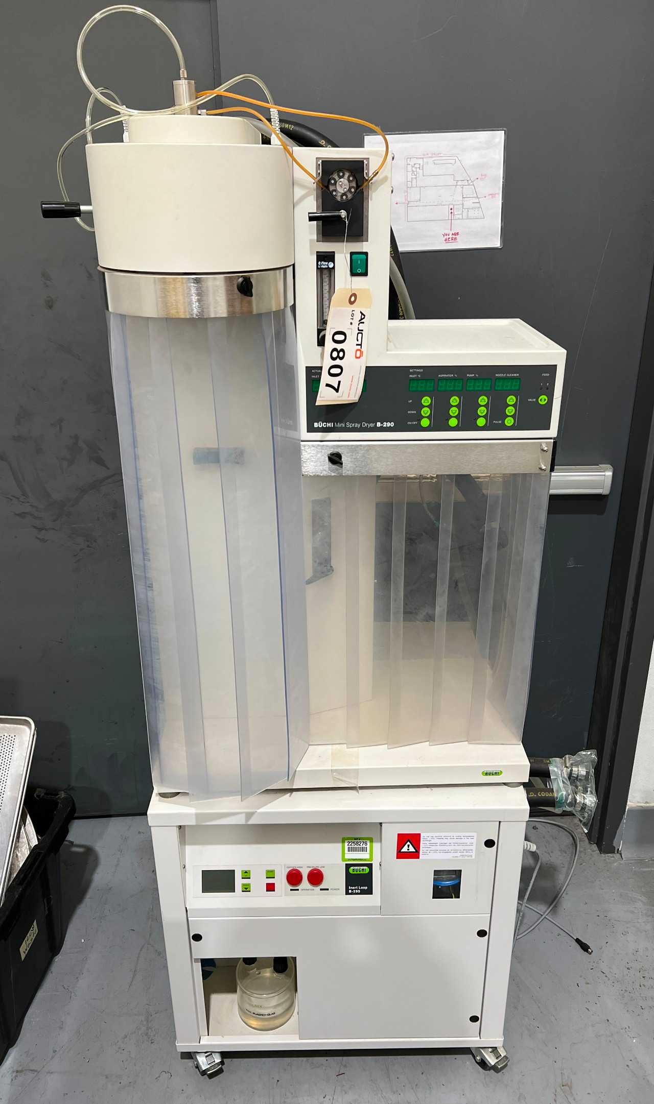 BUCHI B-290 MINI SPRAY DRYER AND B-295 INERT SOLVENT LOOP - AIR DRYERS