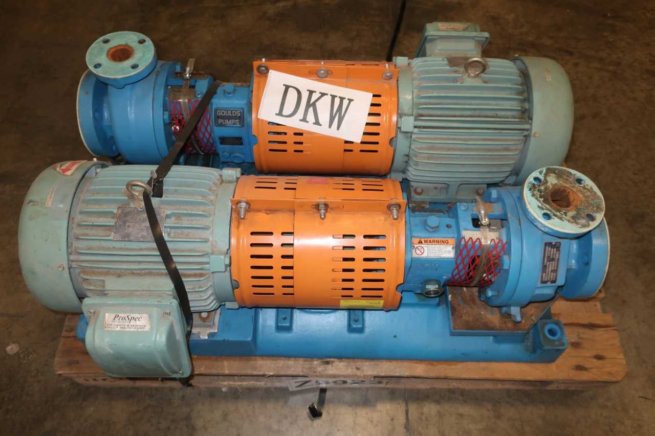 LOT OF 2 GOULD 3196 1.50X3-6 PUMP ASSEMBLIES - PUMPS
