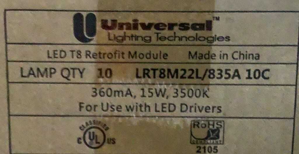 (200) Everline 4' LED Light Bulbs T8 Retrofit LRT8M22L/835A - LIGHTING