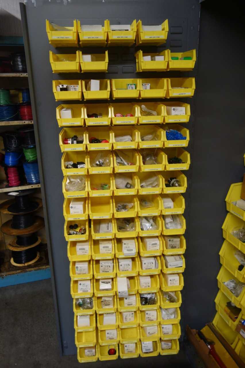 Global Industrial cabinet with contents - INDUSTRIAL PARTS