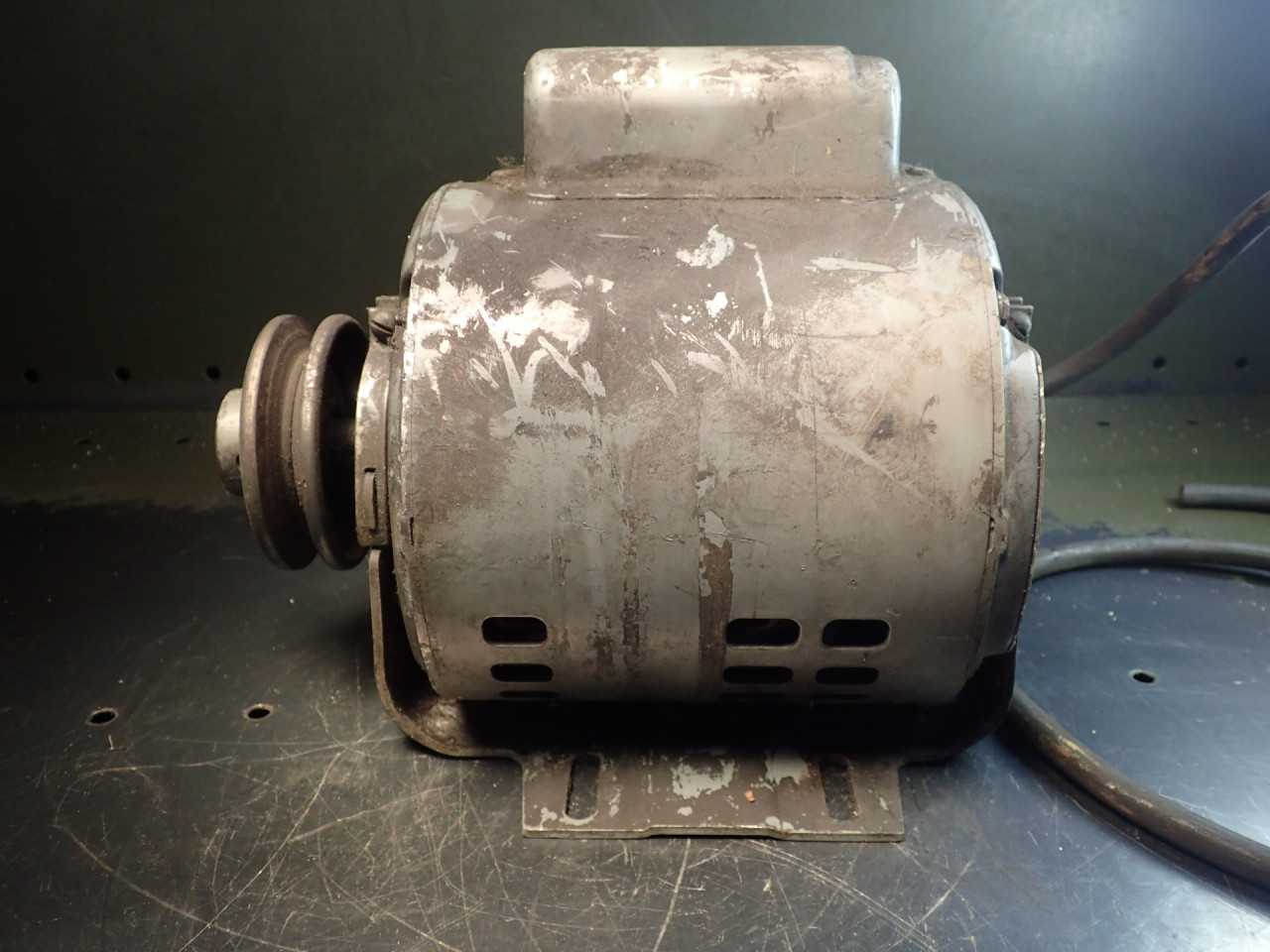 GE 5KC42JG2B 1/3HP Electric Motor: 115/230V, 1ph 5.6/2.8A fr.56 3-1/4" OD Pulley - ELECTRIC MOTORS