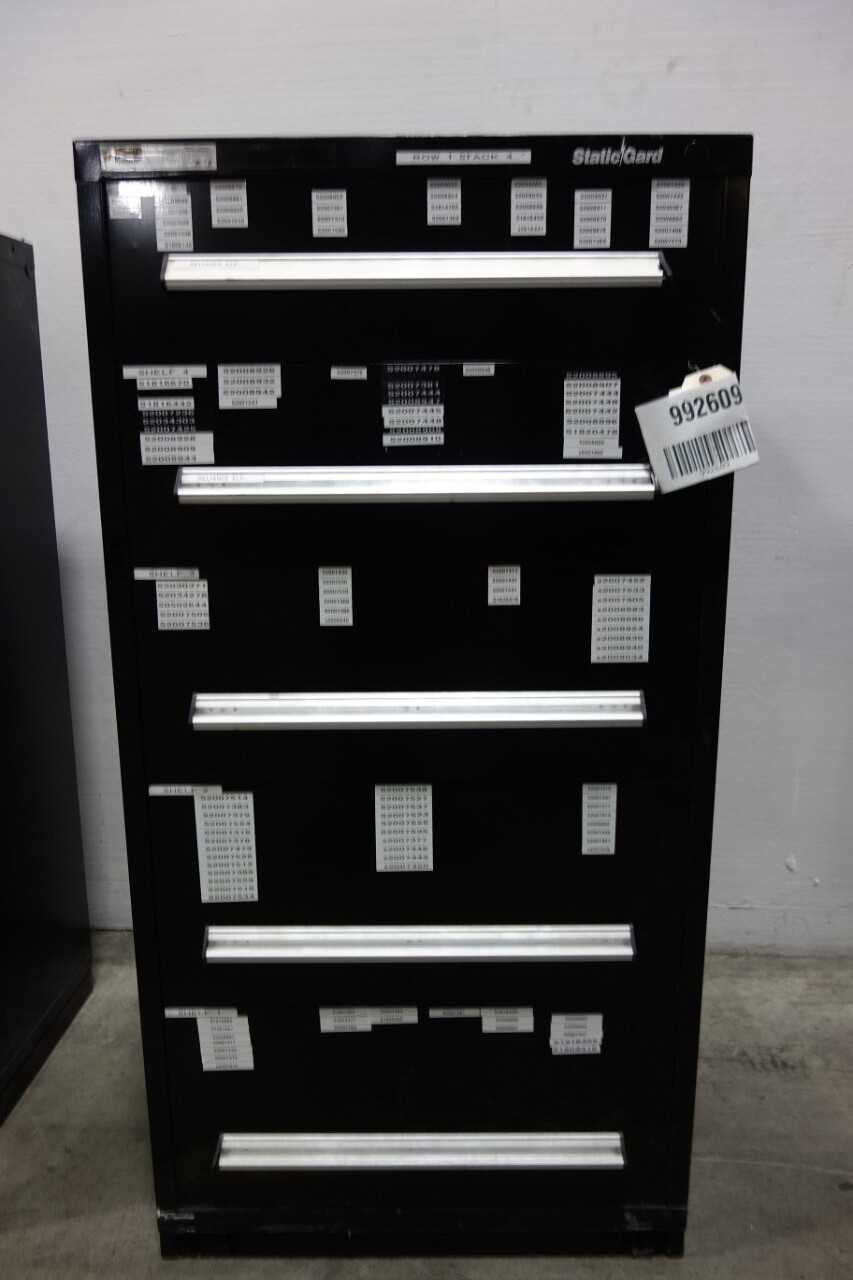 STANLEY VIDMAR STATICGARD 5 DRAWER CABINET - TOOL STORAGE