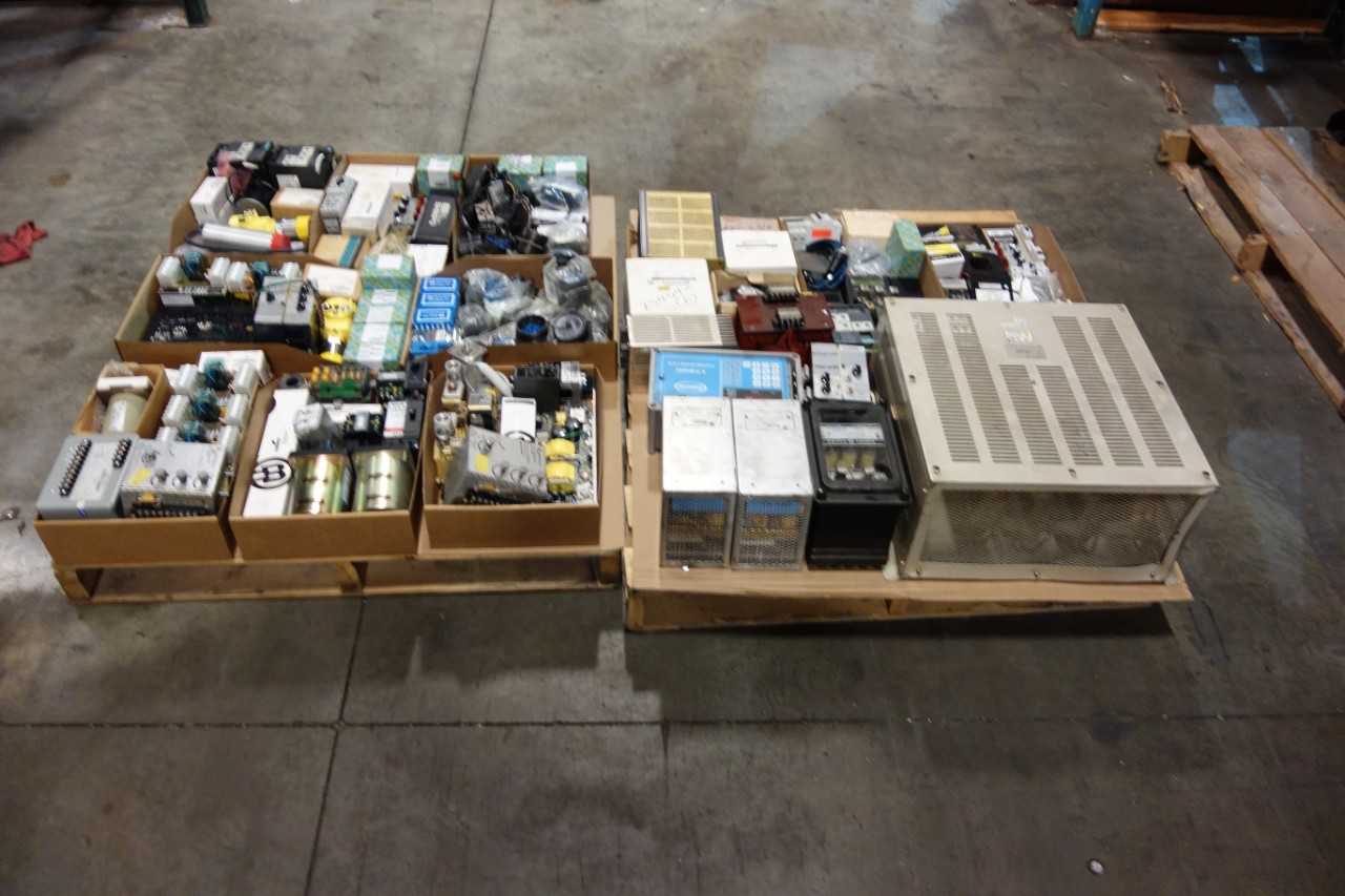 2 PALLETS OF ASSORTED ELECTRICAL - ELECTRICAL COMPONENTS