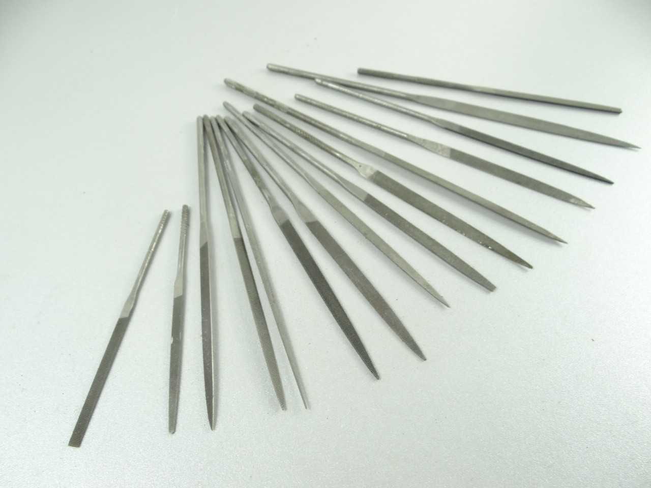Lot of 15 Assorted Swiss Pattern Needle Files - HAND TOOLS