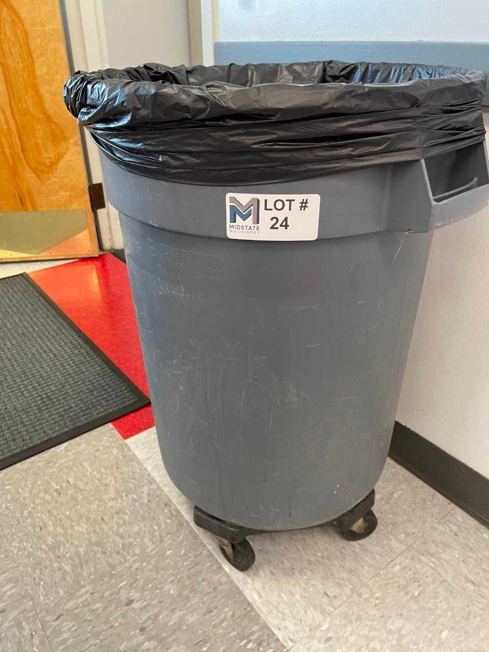 50 Gallon Rolling Trash Can - WASTE BINS