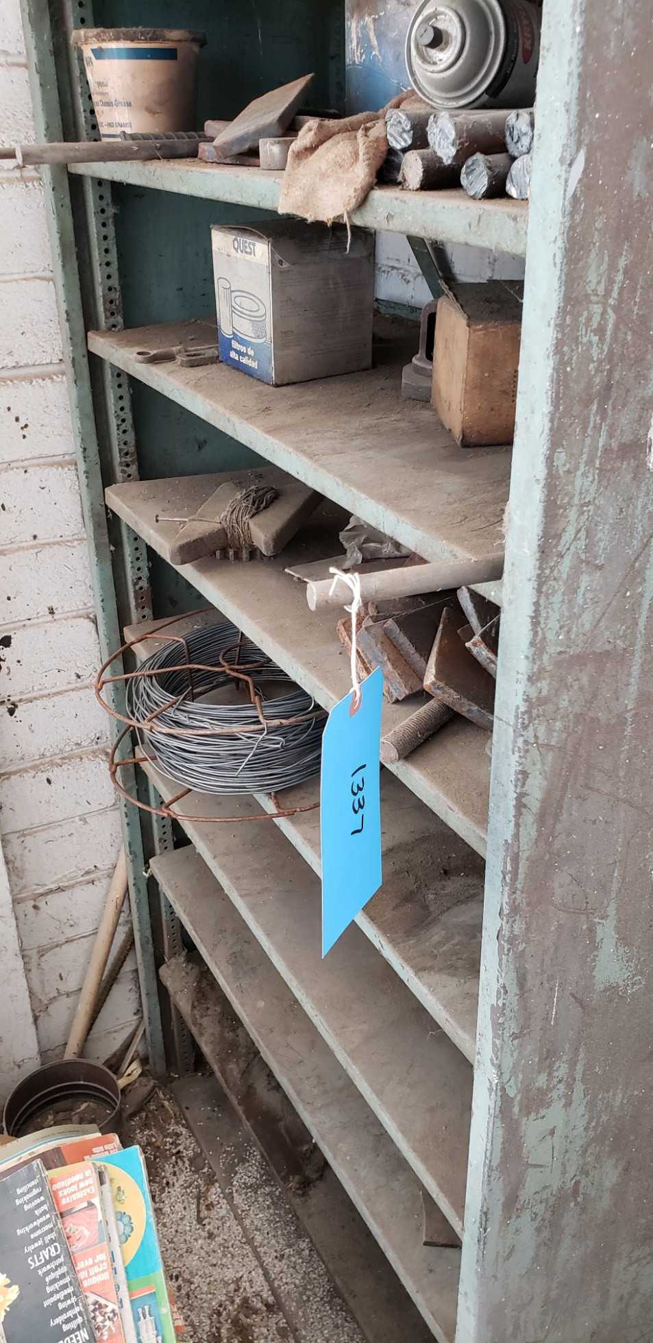 Metal Shelving unit with all contents - SHELVING