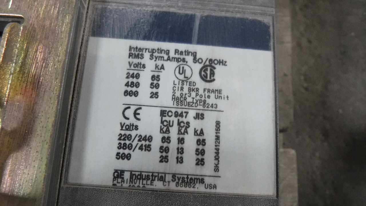 800 Amp GE Motor Circuit Protector - CIRCUIT BREAKERS